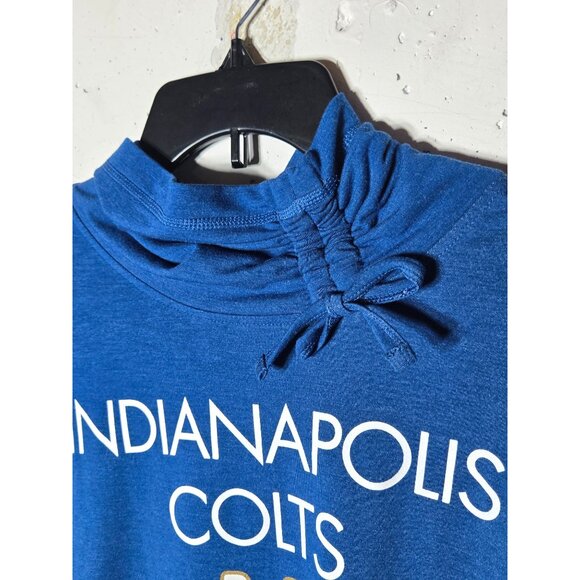 Nike NFL Team Apparel Womens Indianapolis Colts Cowl Neck Sweatshirt Size Large - Picture 3 of 9